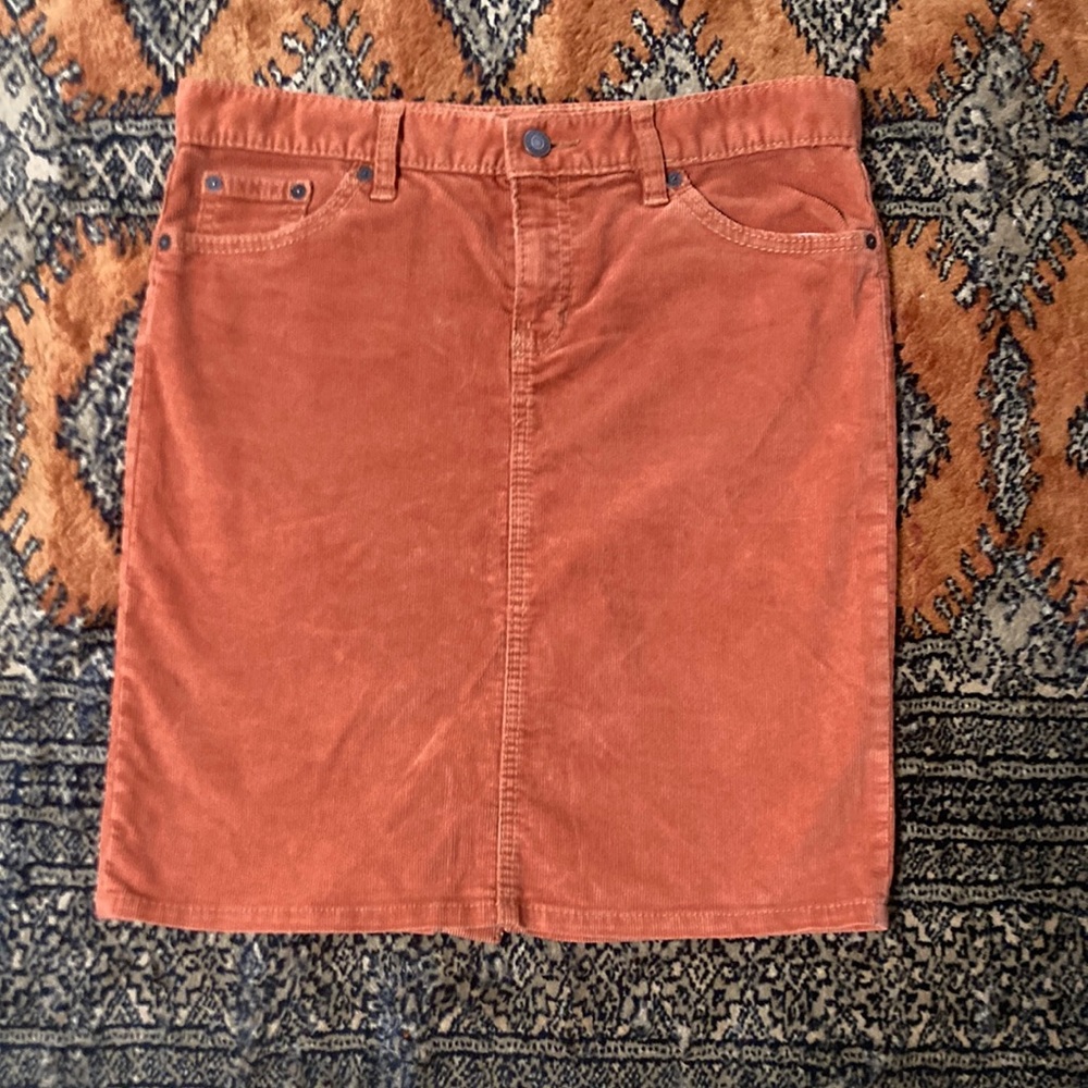 Gap 1969 burnt orange Corduroy skirt
